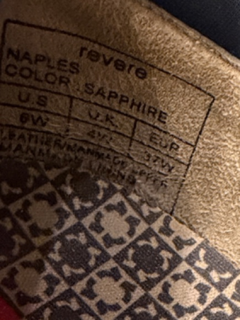 Revere Navy Slip-On Flats with Side Accent NWOB - Picture 5 of 5